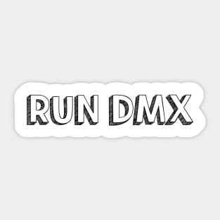 DMX <\\> Typography Design Sticker